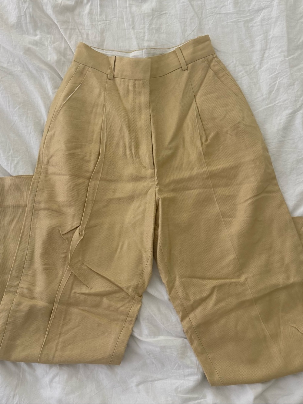 Sandro Waist Wide Leg Trousers
